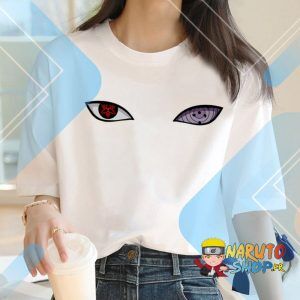 T shirt Naruto Fille Sharingan vs Rinnegan