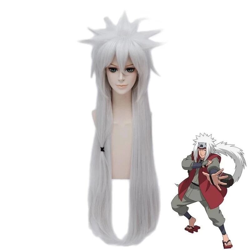 Perruque Cosplay Jiraya - Mode Ermite - Naruto