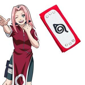Bandeau Cosplay Sakura Haruno Konoha - Naruto